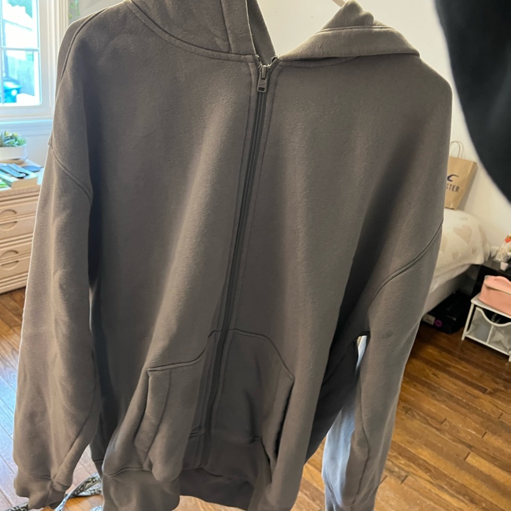 Gray Hollister Zip Up hoodie